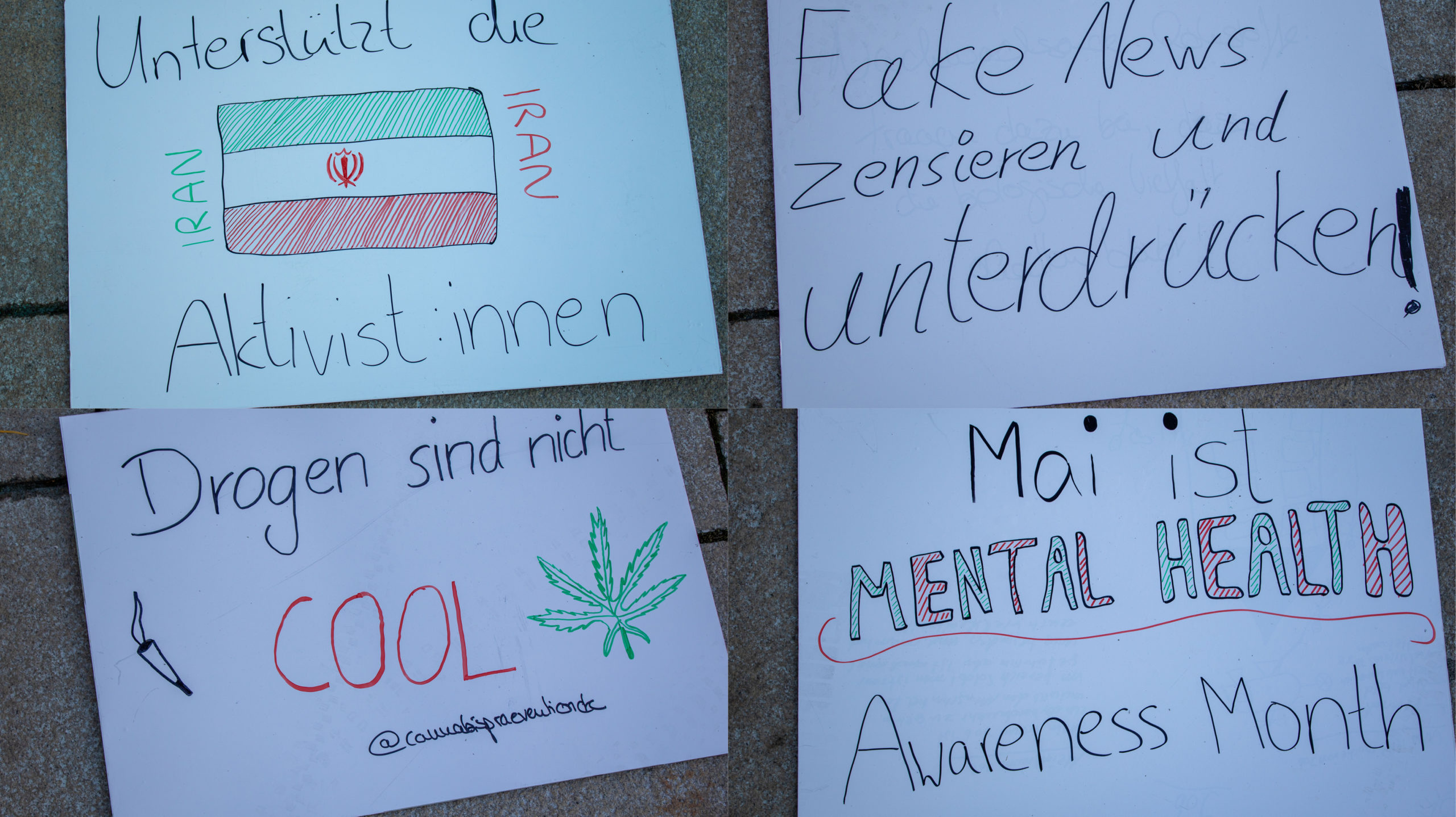 Riesengrafik Aktion In Chemnitz WTF